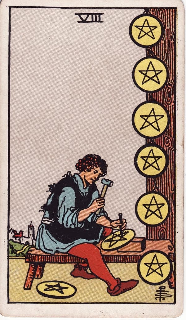 펜타클 8 (Eight of Pentacles)